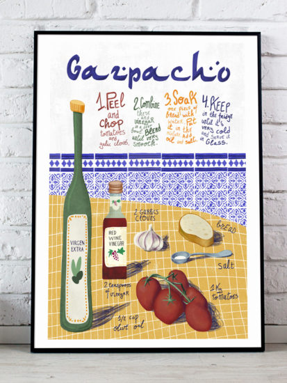 Gazpacho recipe print